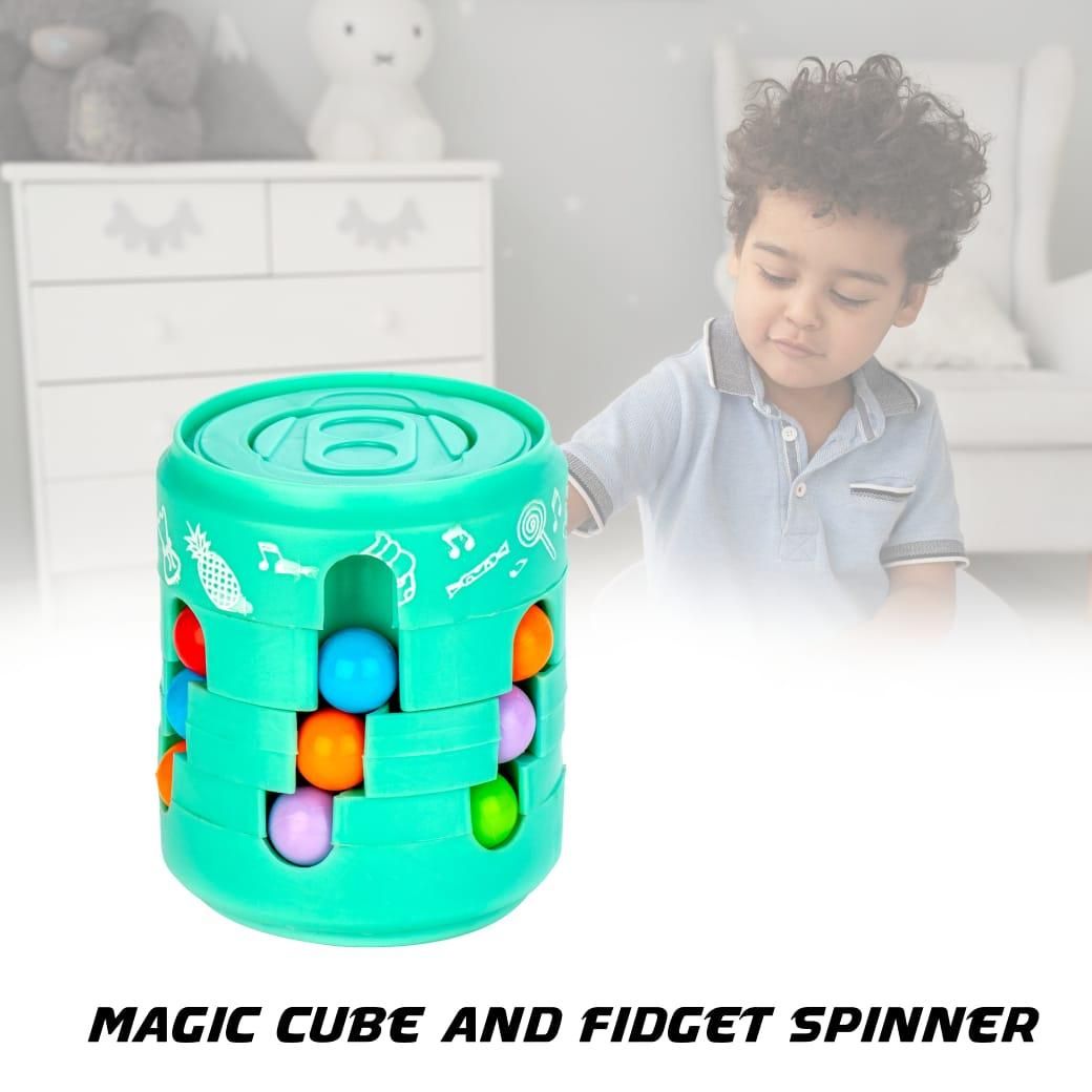 Can Cube Toy Magic Bean Rotating Sliding Puzzle Game